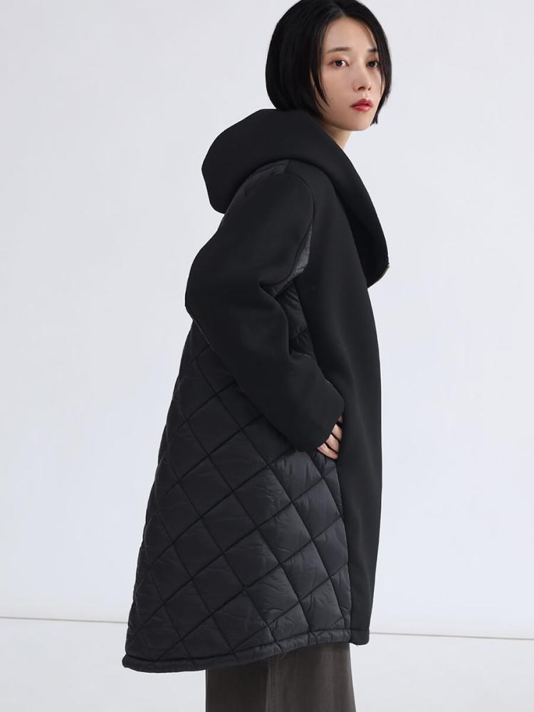 新品タグ付21000円YAMADAYA LASUDファーフーテッドモッズアウター モッズコート ユニセックス ファー 天嶺ジウさんコラボ