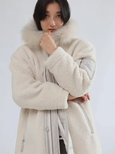 ボアフーデッドロングコート - LASUD - LASUD｜YAMADAYA STORE