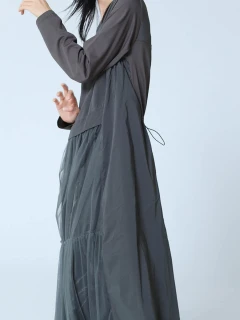 【新品未使用】【定価19500円】ヤマダヤ　ニットワンピース manaodaysさんコラボ ］スクエアネックニットワンピース [E3415