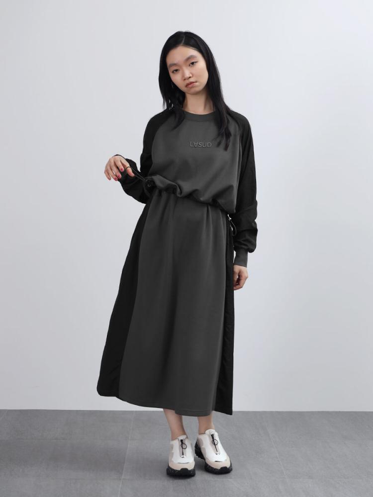 MA-1ギャザースリーブ異素材切替OP - LASUD - LASUD｜YAMADAYA STORE