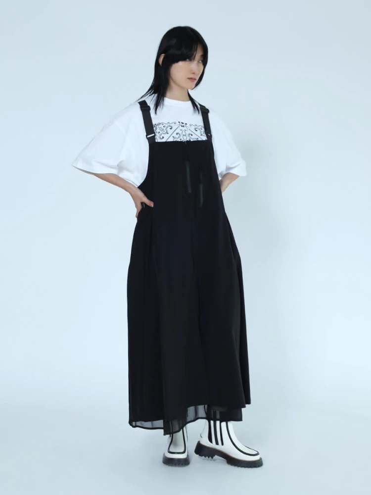 週末限定価格⭐️チュールレイヤードジャンパースカート★ラシュッド♪ヤマダヤ チュールレイヤードジャンパースカート - LASUD - LASUD