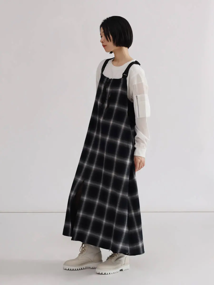 新品　ラシュッド　スコットクラブ　ロングワンピース　二枚重ね 新品 ラシュッド スコットクラブ ロングワンピース 二枚重ね