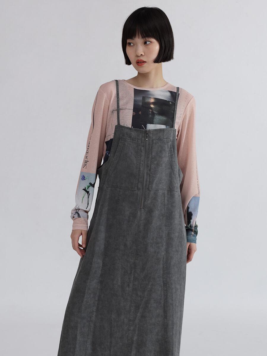 新品未使用　スコットクラブ ヤマダヤ　ネイビー ラップドレス シフォン XSサイズあり【Andy GLAMOROUS/アンディグラマラス】ワンカラー