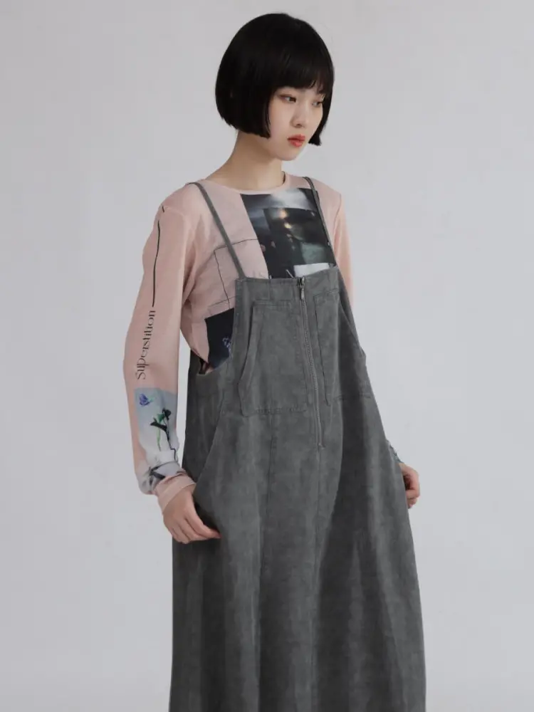 LASUD パンツドレス DRESS+ パンツドレス 「パンツドレス」レース7分袖トップス
