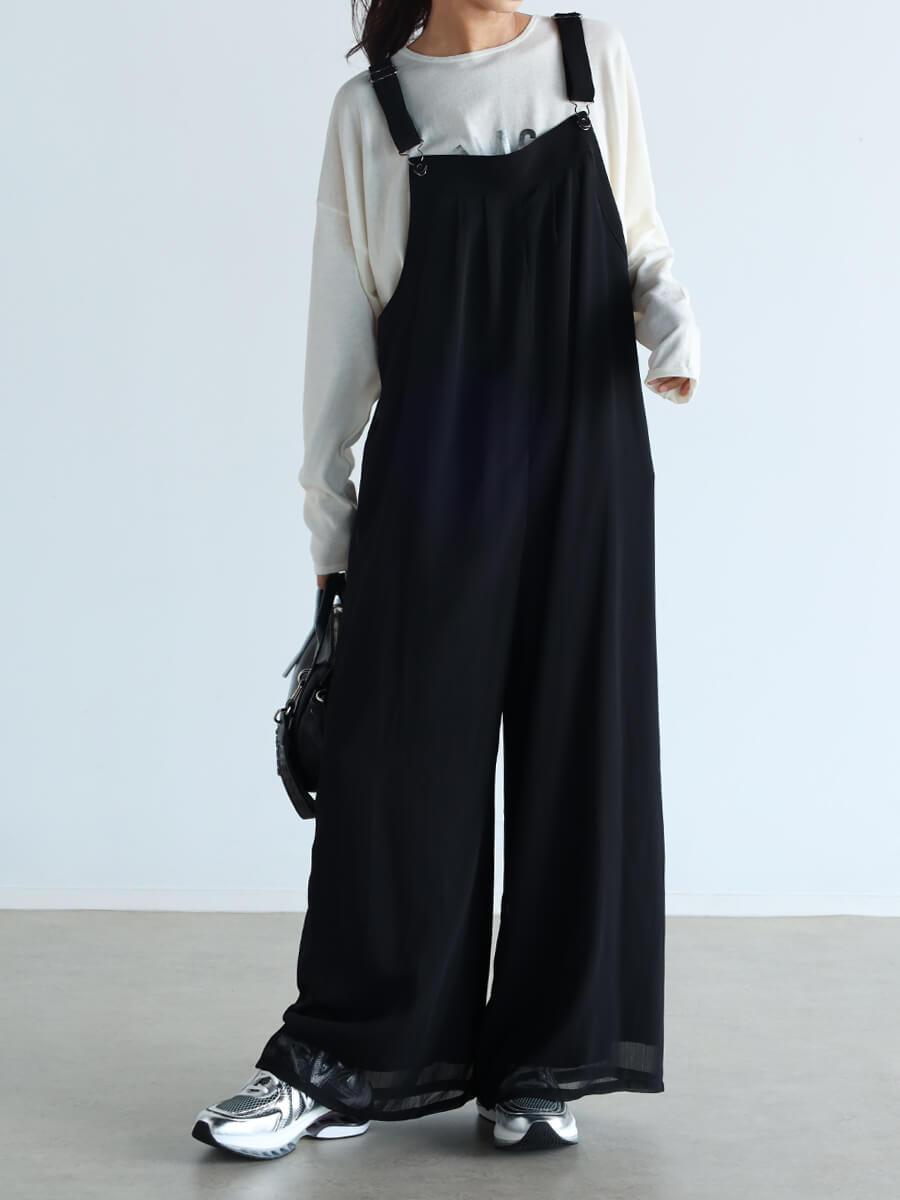 レースアップデザインオールインワン(black) YAMADAYA STORE レースアップデザインオールインワン(black) YAMADAYA STORE