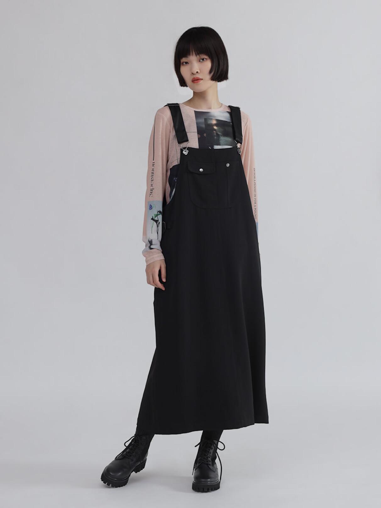 LASUD ジャンパースカート黒　　無地　新品　店頭現行品　限定お値下げ！ 2_xl.jpg