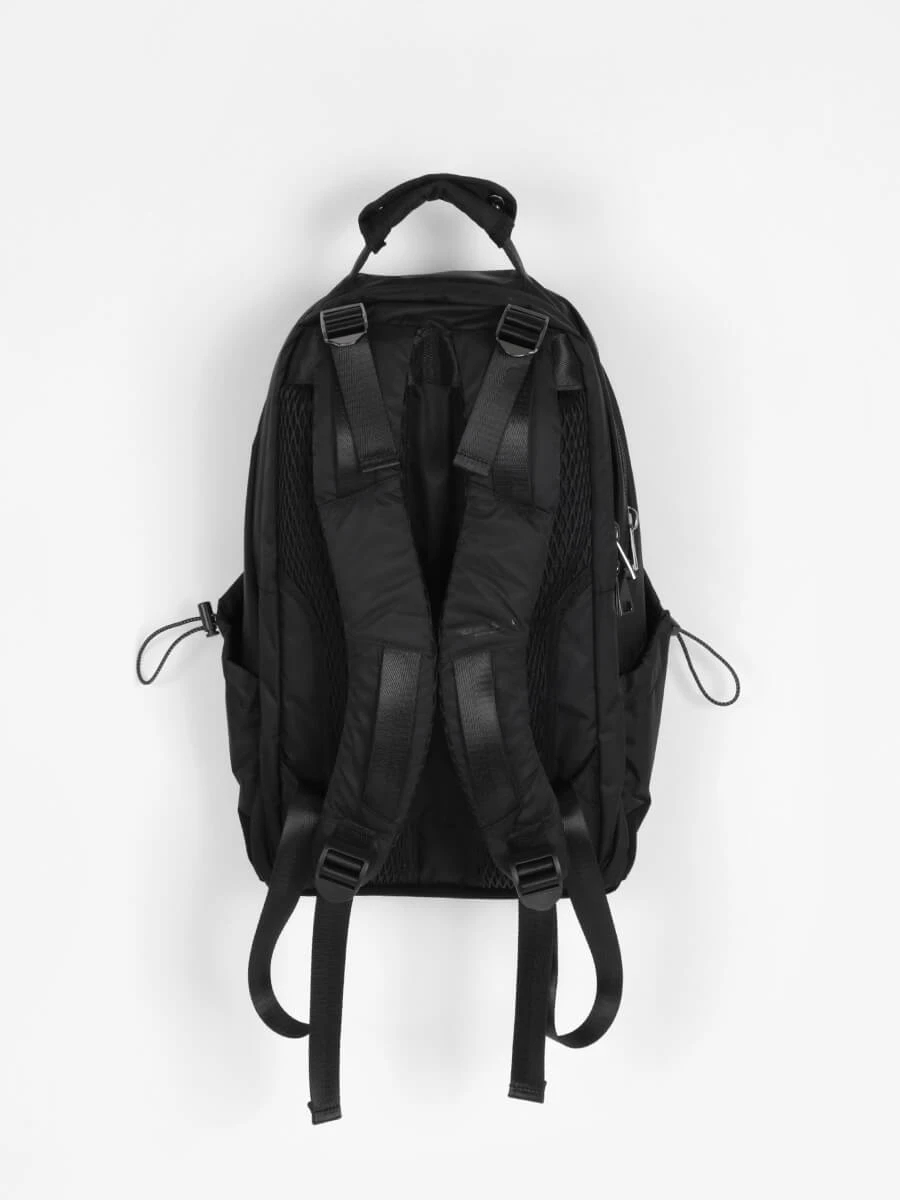 LASUD バックパック　リュック ラシュッド LASUD ナイロンジップアップバックパック （ブラック