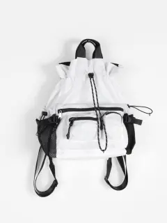 3WAYバッグパック(white/gray/black) - LASUD - LASUD｜YAMADAYA STORE