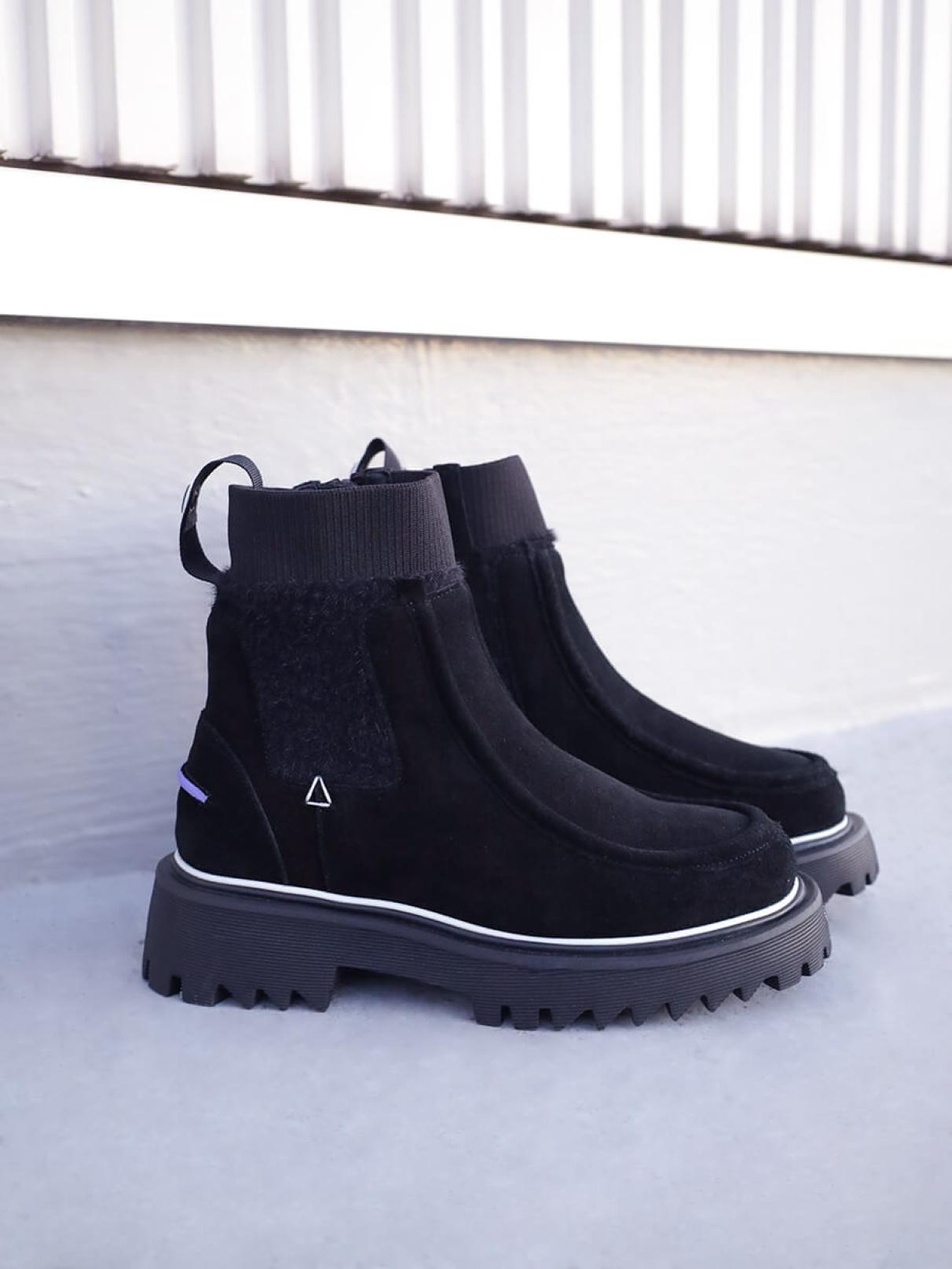 リアルスエードブラックブーツ - VEGE×LASUD - LASUD｜YAMADAYA STORE