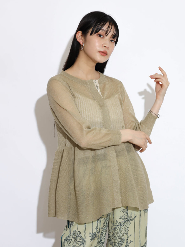 ペプラムシアーニットカーディガン - RADIATE - RADIATE