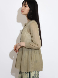 CONNSE ペプラムシアーカーディガン ペプラムシアーカーディガン – CONNSE