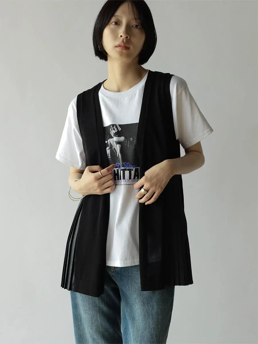 ⑲ヤマダヤ RADIATE ジレ ラメツイルプリーツジレ - RADIATE - RADIATE｜YAMADAYA STORE
