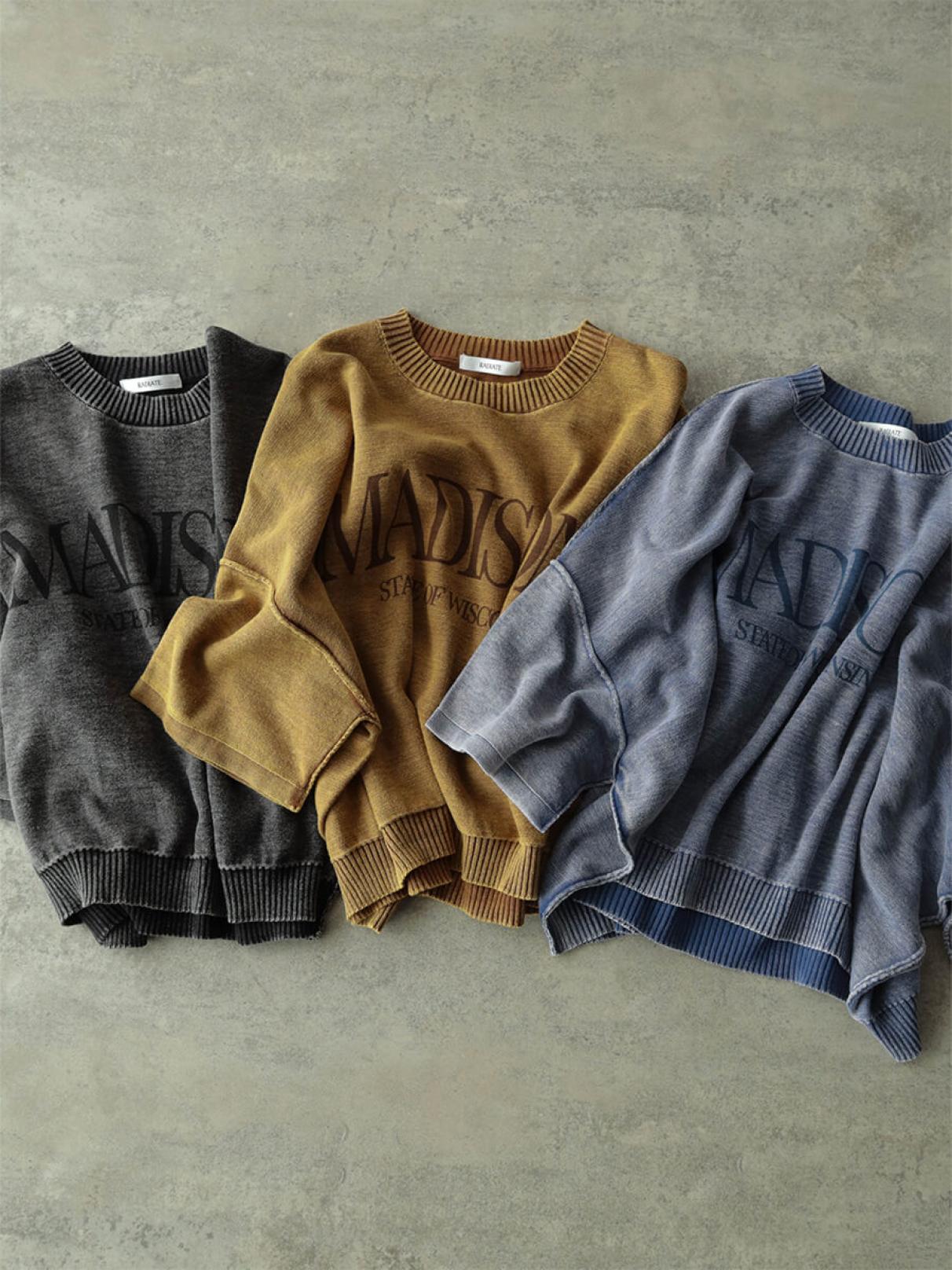 SCOTCLUB購入⭐︎RADIATE ケミカルウォッシュストライプロゴニット