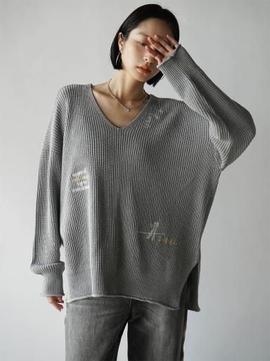 新品　ヤマダヤ　RADIATE デニムスリーブドッキングニットジップブルゾン 最終価格です！RADIATE デニムスリーブドッキングニットジップ