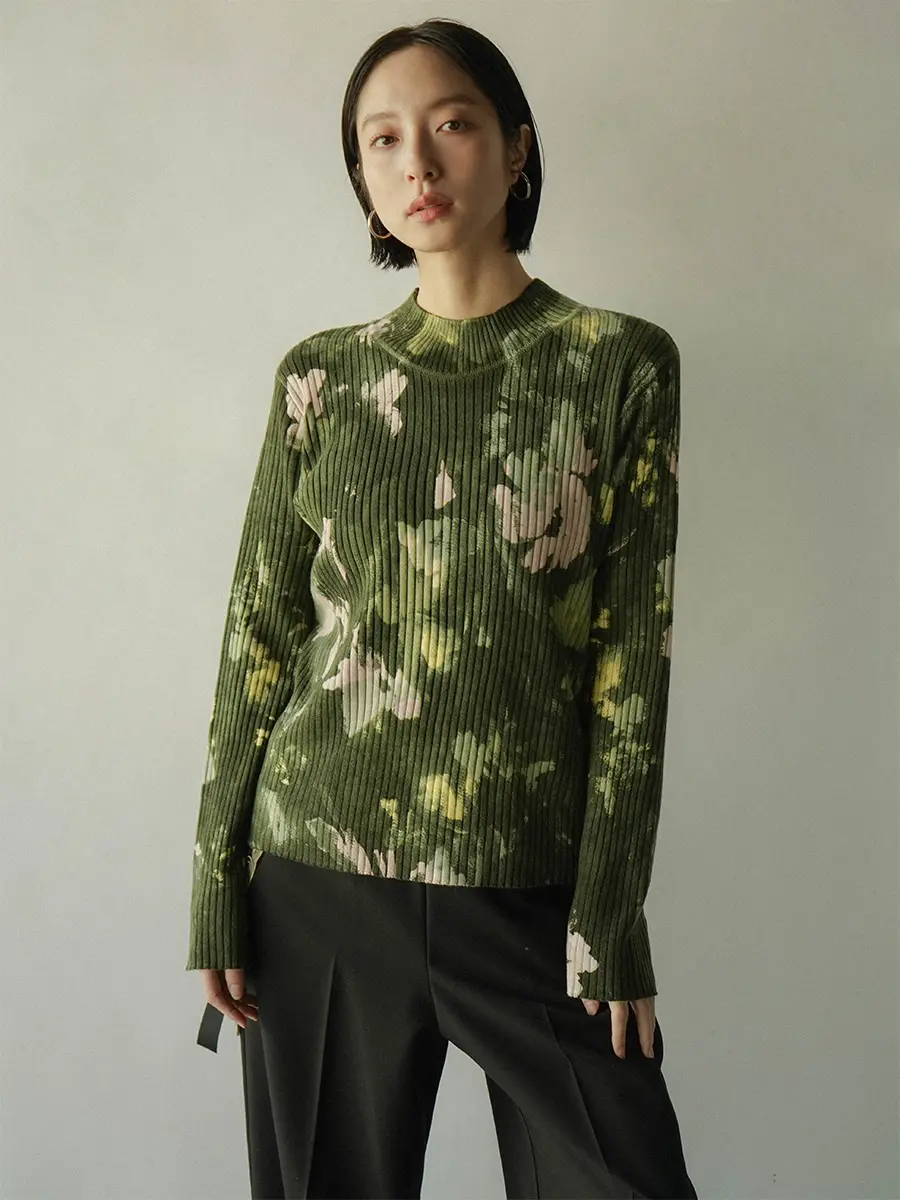 ボタニカルデザインリブニットトップス - RADIATE - RADIATE｜YAMADAYA