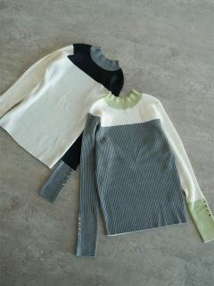 カラーブロックリブニット - RADIATE - RADIATE|YAMADAYA STORE カラーブロックリブニット - RADIATE - RADIATE|YAMADAYA STORE