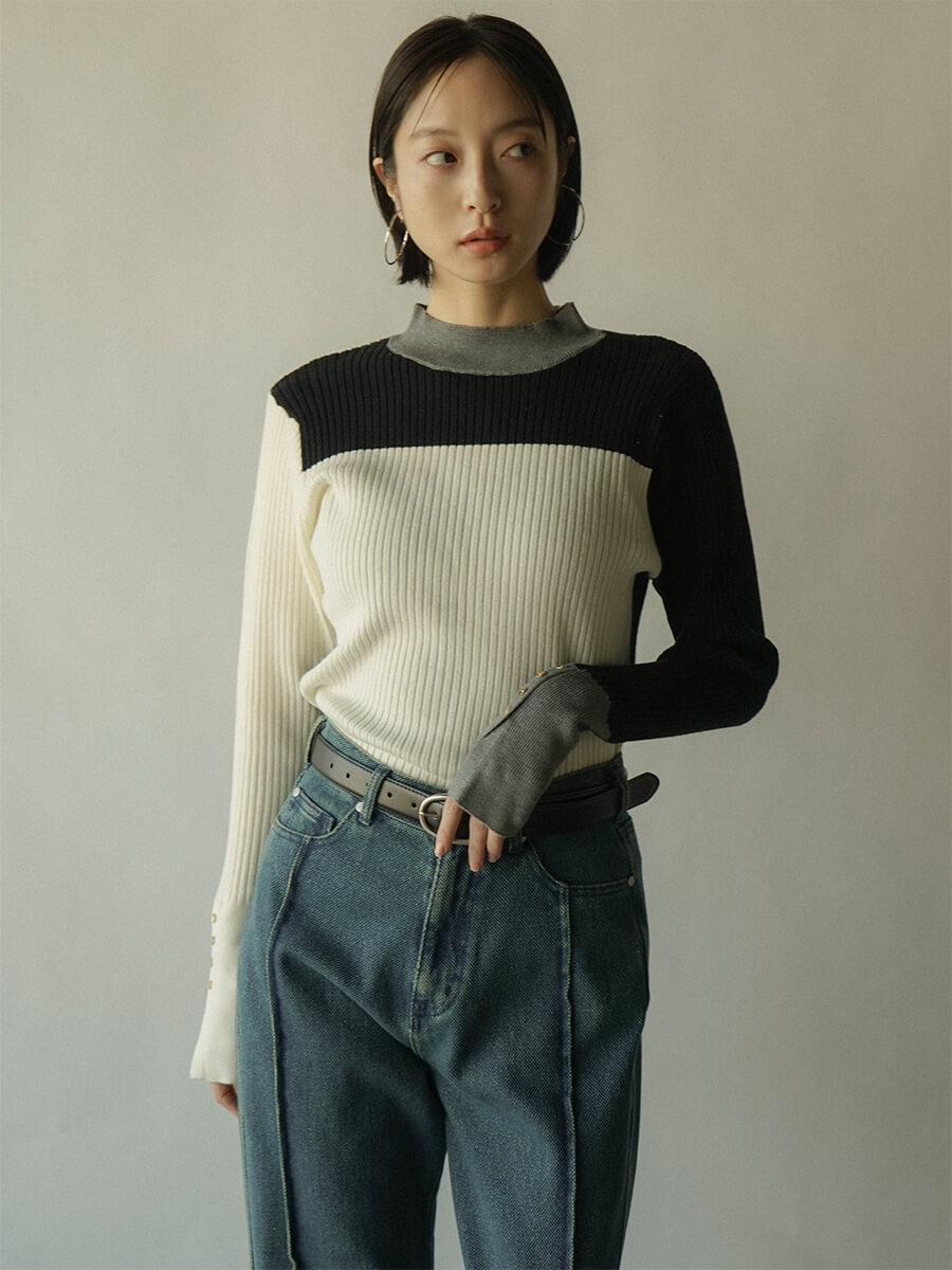 カラーブロックリブニット - RADIATE - RADIATE｜YAMADAYA STORE