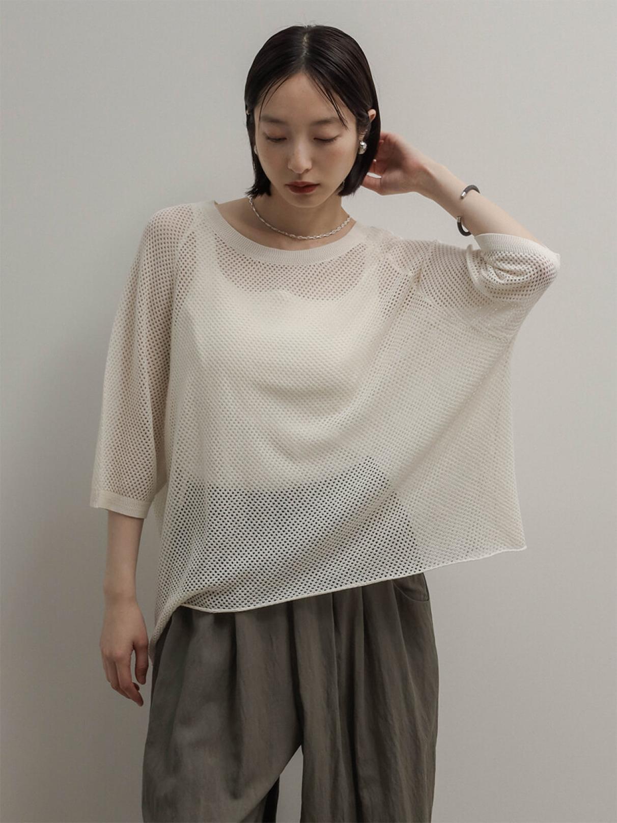 透かし編みメッシュニットプルオーバー - RADIATE - RADIATE｜YAMADAYA
