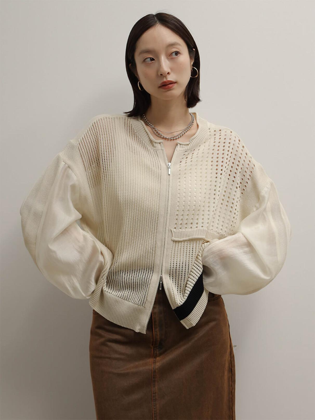 配色メッシュダブルジップブルゾン - RADIATE - RADIATE｜YAMADAYA STORE