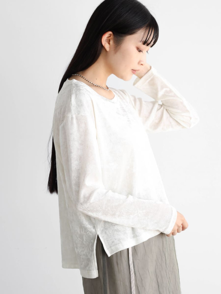 クラッシュベロアメッシュトップス - RADIATE - RADIATE｜YAMADAYA STORE