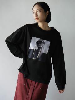 フォトプリントパールロングスリーブTシャツ - RADIATE - RADIATE