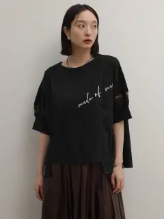 レースドッキングメッセージロゴカットソー - RADIATE - RADIATE