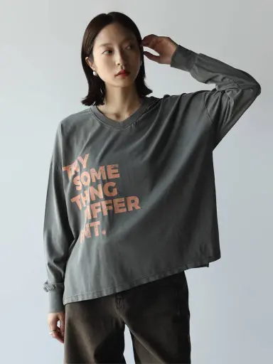 2026新品　RADIATE ヤマダヤ　レースドッキングメッセージロゴカットソー RADIATEのTシャツ/カットソーの商品一覧｜ファッション通販のYAMADAYA