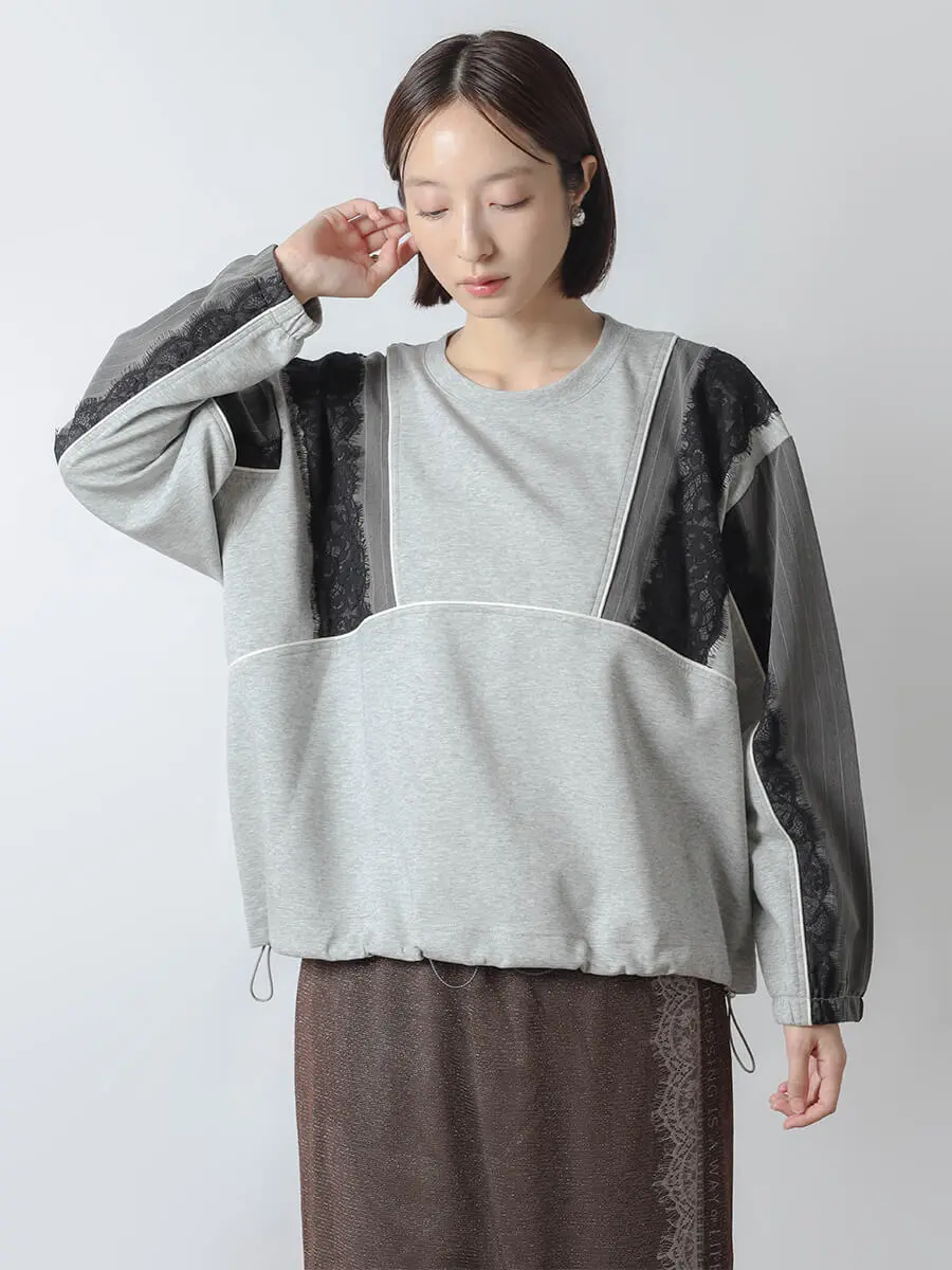 異素材レースドッキングプルオーバー - RADIATE - RADIATE｜YAMADAYA STORE
