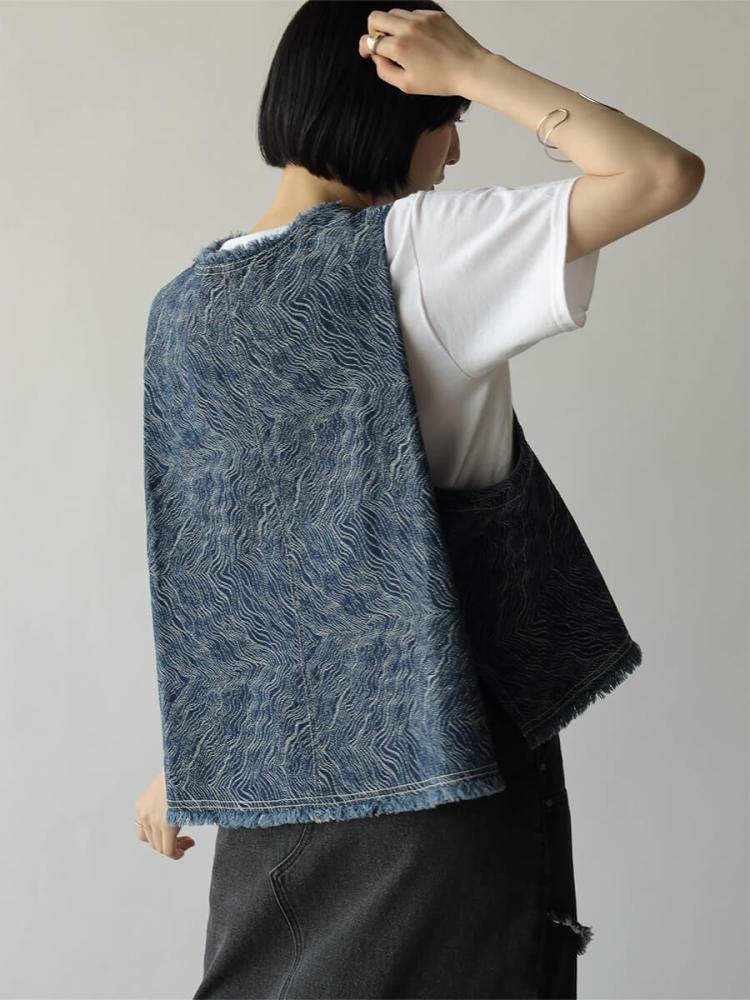 ヤマダヤ RADIATE チュールドッキングダメージニットベスト 新品 ヤマダヤ RADIATE チュールドッキングダメージニットベスト 新品