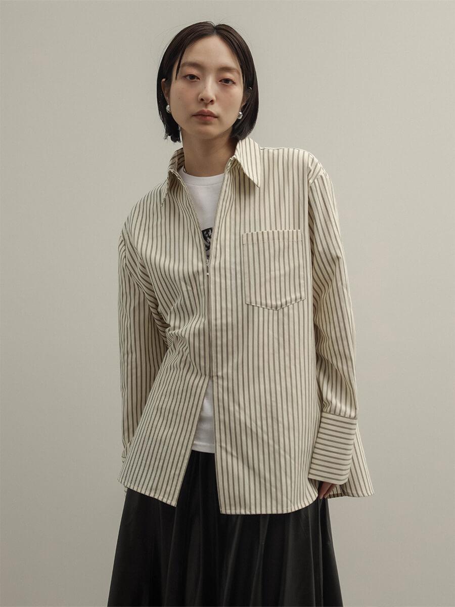 ストライプジップシャツ - RADIATE - RADIATE｜YAMADAYA STORE