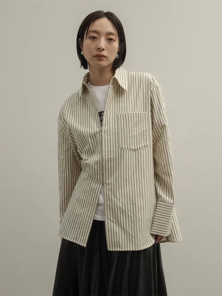 ストライプジップシャツ - RADIATE - RADIATE｜YAMADAYA STORE