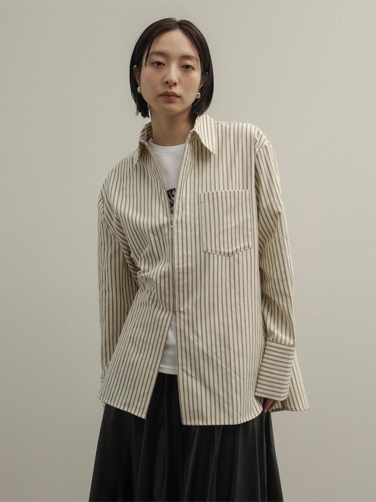 ストライプジップシャツ - RADIATE - RADIATE｜YAMADAYA STORE