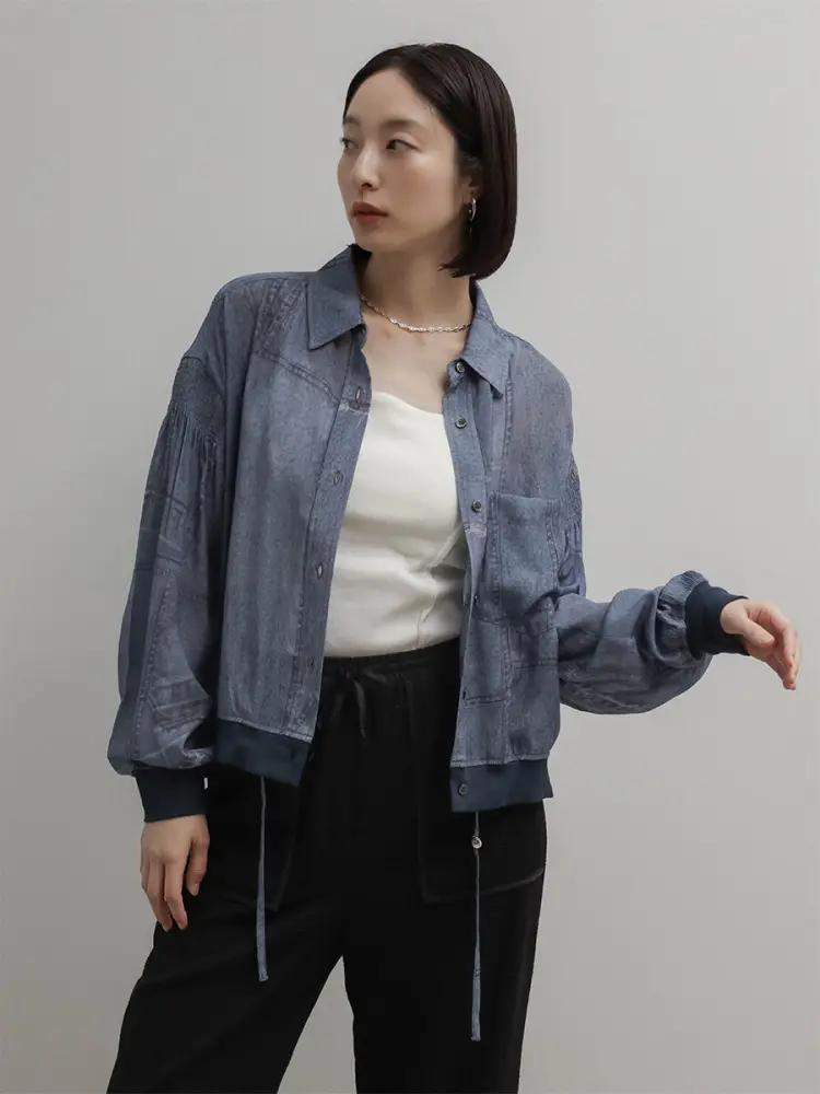 新品未使用‼️ヤマダヤ【RADIATE袖シアーMA-1ブルゾン】定価19000円 シアーデニムブルゾン - RADIATE - RADIATE｜YAMADAYA STORE