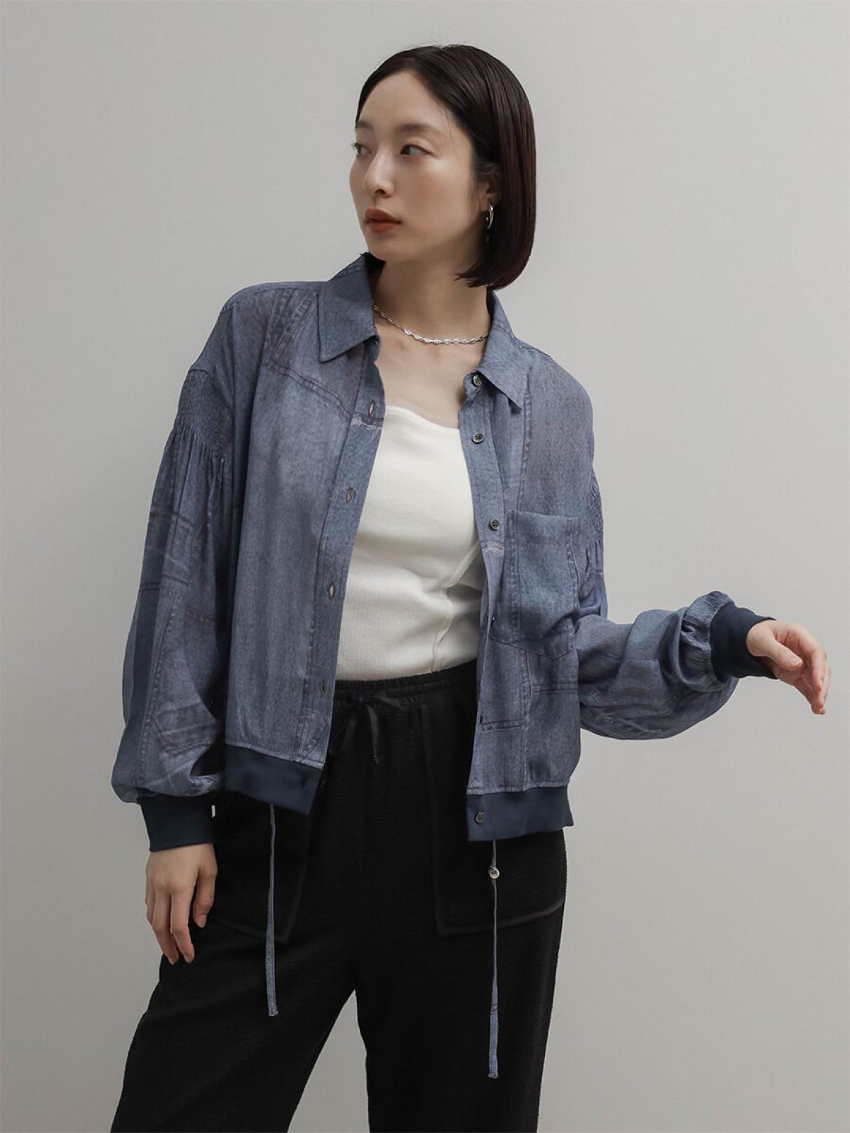 新品未使用‼️ヤマダヤ【RADIATE袖シアーMA-1ブルゾン】定価19000円 シアーデニムブルゾン - RADIATE - RADIATE｜YAMADAYA STORE