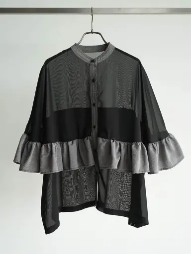 【新品】ヤマダヤYAMADAYA RADIATE シャツ　ネイビー ツヤ艶 RADIATEのシャツ/ブラウスの商品一覧｜ファッション通販のYAMADAYA STORE