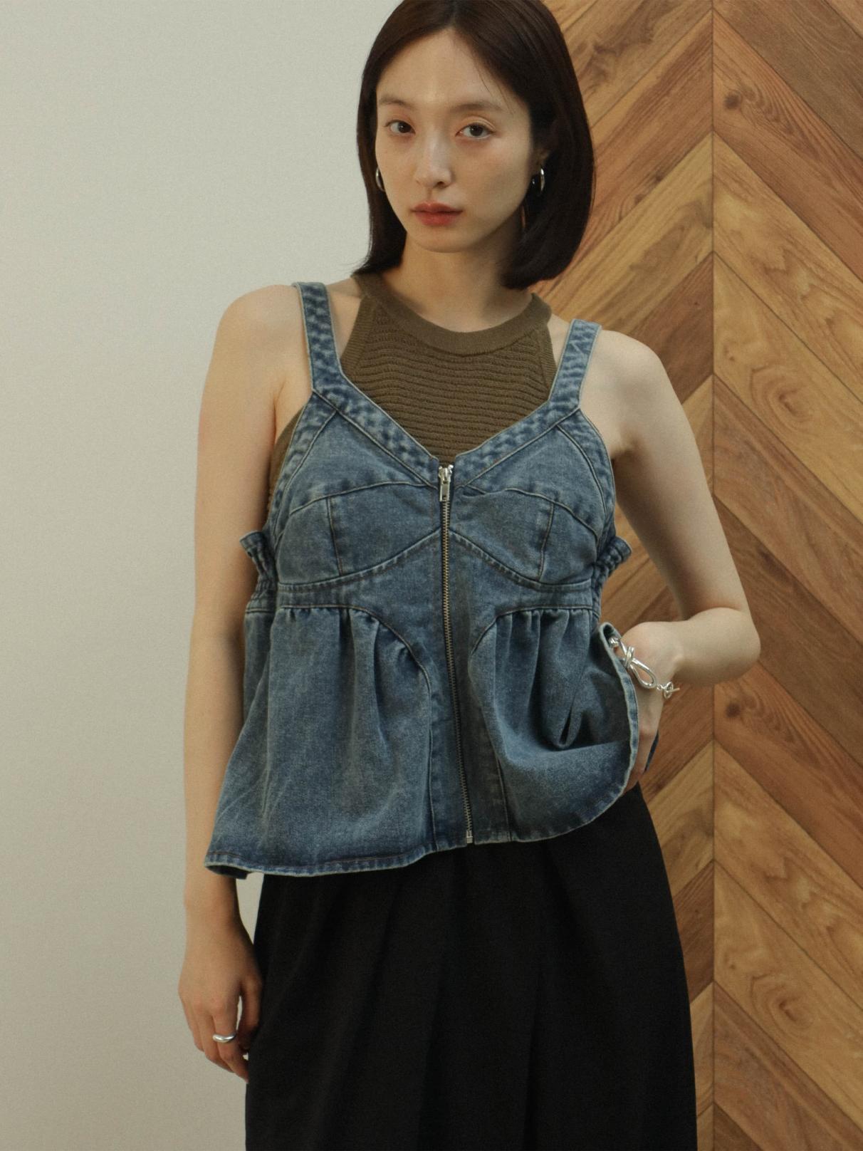 【y.rad出品】　てんちむ　モテフィット　2着 フロントジップデニムビスチェ - RADIATE - RADIATE｜YAMADAYA STORE