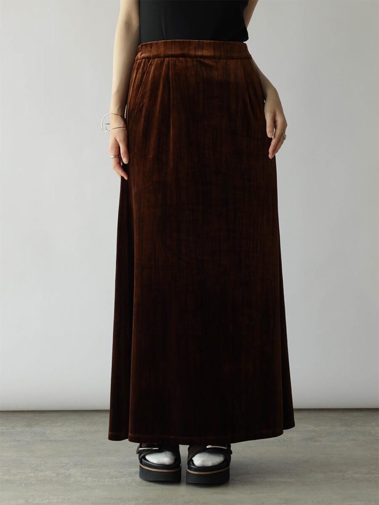 ベロアIラインロングスカート - RADIATE - RADIATE｜YAMADAYA STORE