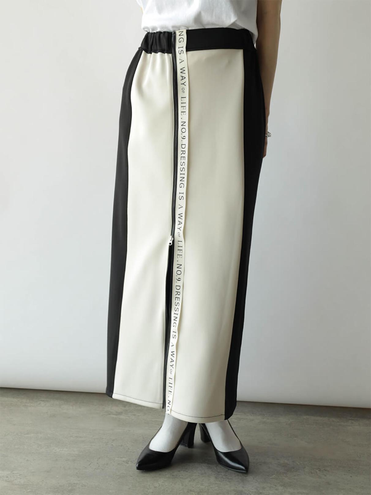 2wayストレッチボンディングロゴテープスカート - Eimee Law