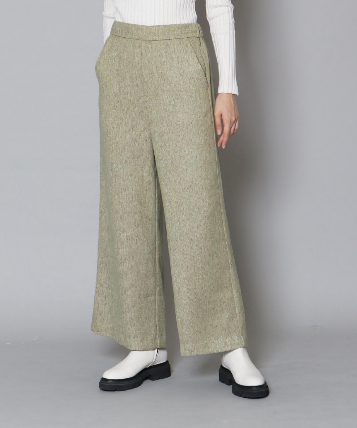 ツイード風ワイドパンツ Radiate Yamadaya Onlinestore