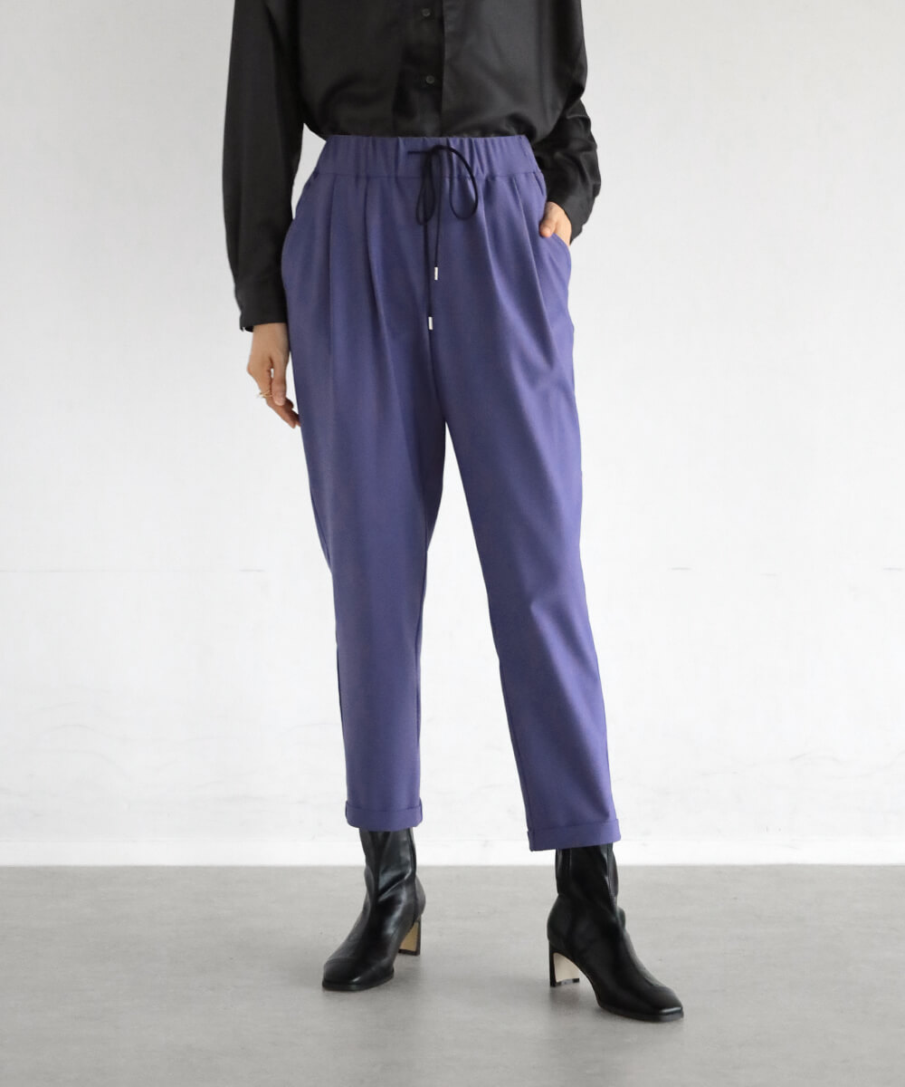 ストレッチテーパードパンツ(purple/sky blue) YAMADAYA STORE ストレッチテーパードパンツ(purple/sky blue) YAMADAYA STORE