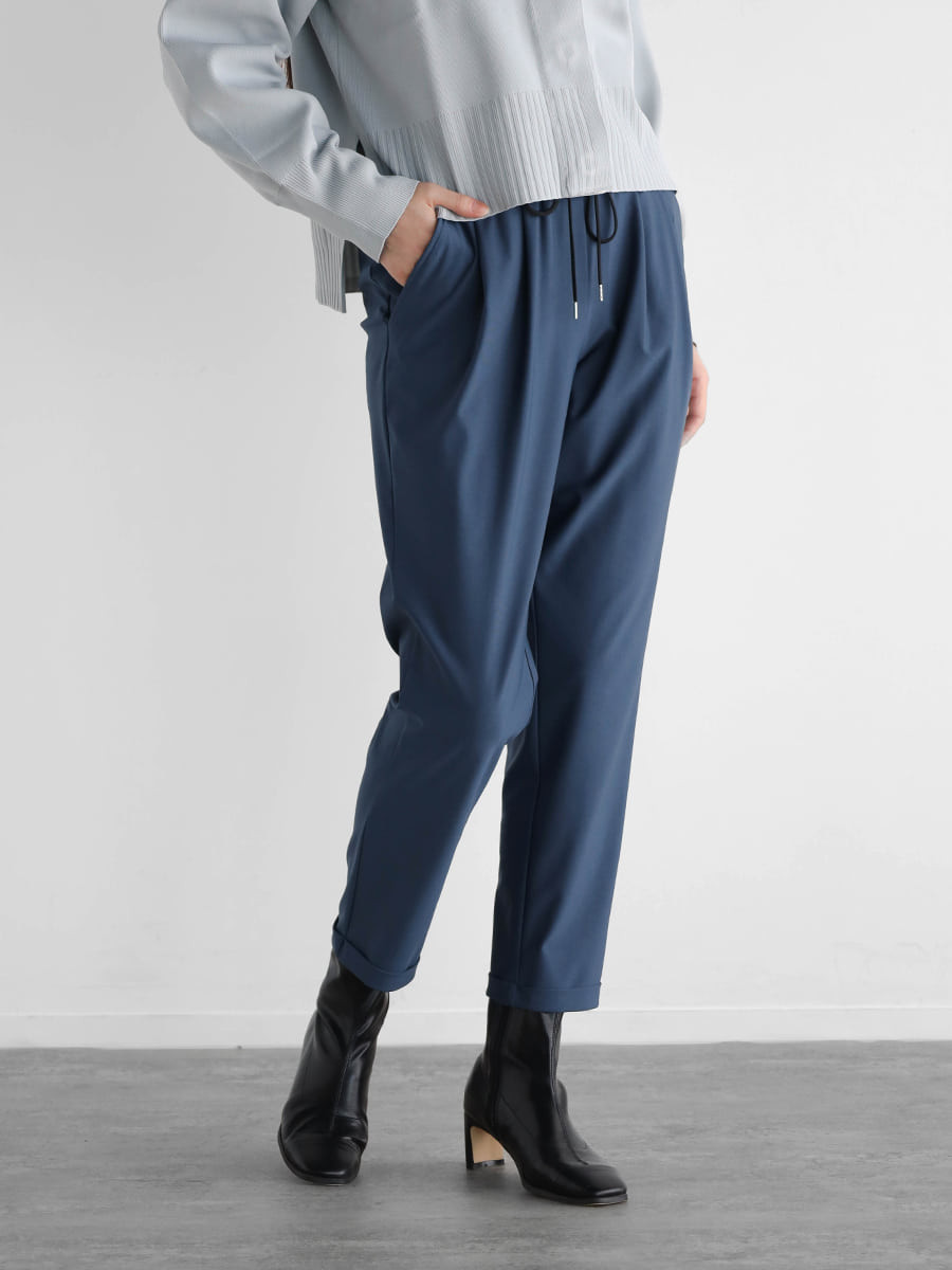 ストレッチテーパードパンツ(black/dark blue) YAMADAYA STORE ストレッチテーパードパンツ(black/dark blue) YAMADAYA STORE