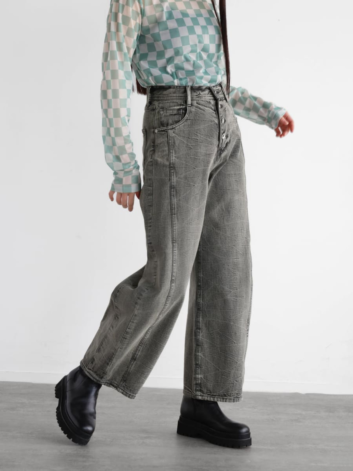 オーバーダイカーブデニムパンツ - RADIATE - RADIATE｜YAMADAYA STORE