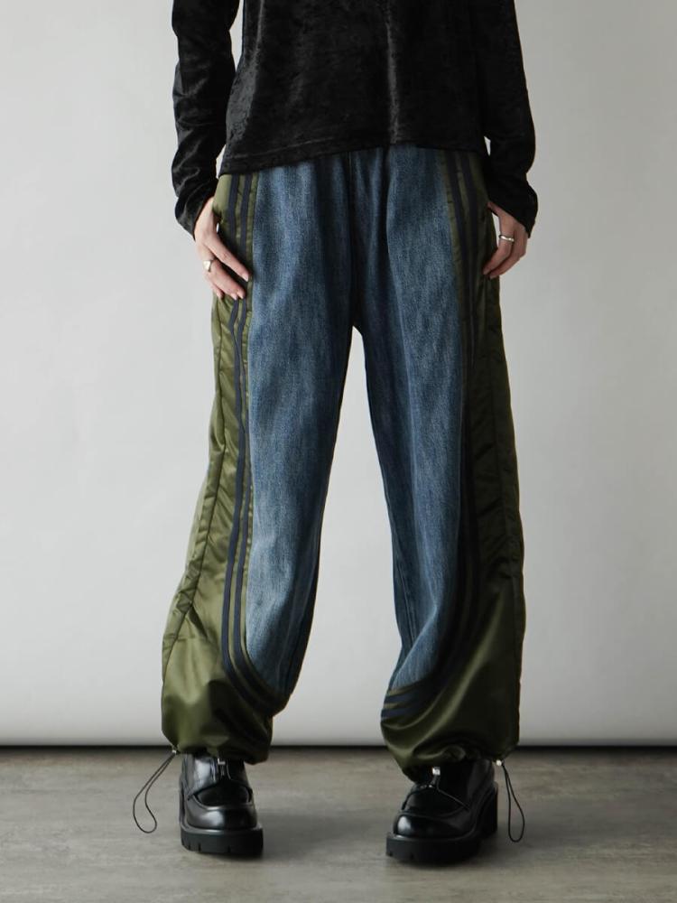 【RADIATE】デニムドッキングフーディ【ヤマダヤ】最終価格 ナイロンドッキングラインデニムパンツ（navy） - RADIATE