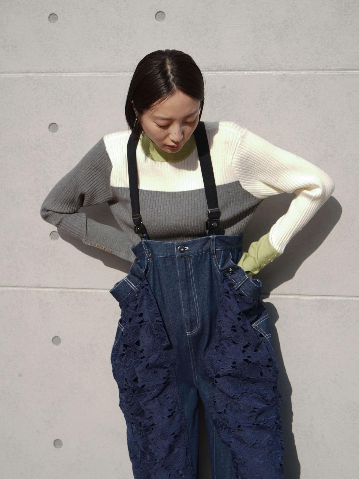 LASUD RADIATE オーバーダイデニムオーバーオール アシメフロントデニムオーバーオール - RADIATE - RADIATE｜YAMADAYA STORE