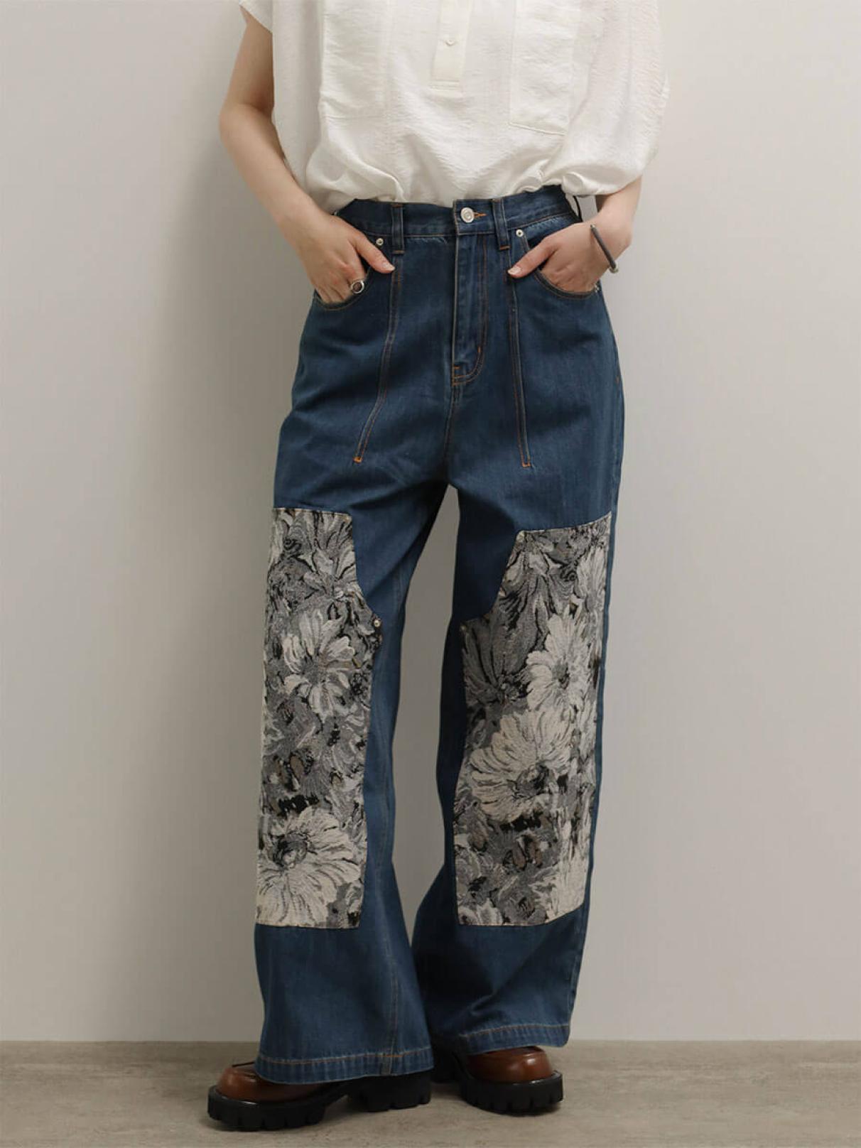 フラワーパッチワークデニムパンツ - RADIATE - RADIATE｜YAMADAYA STORE