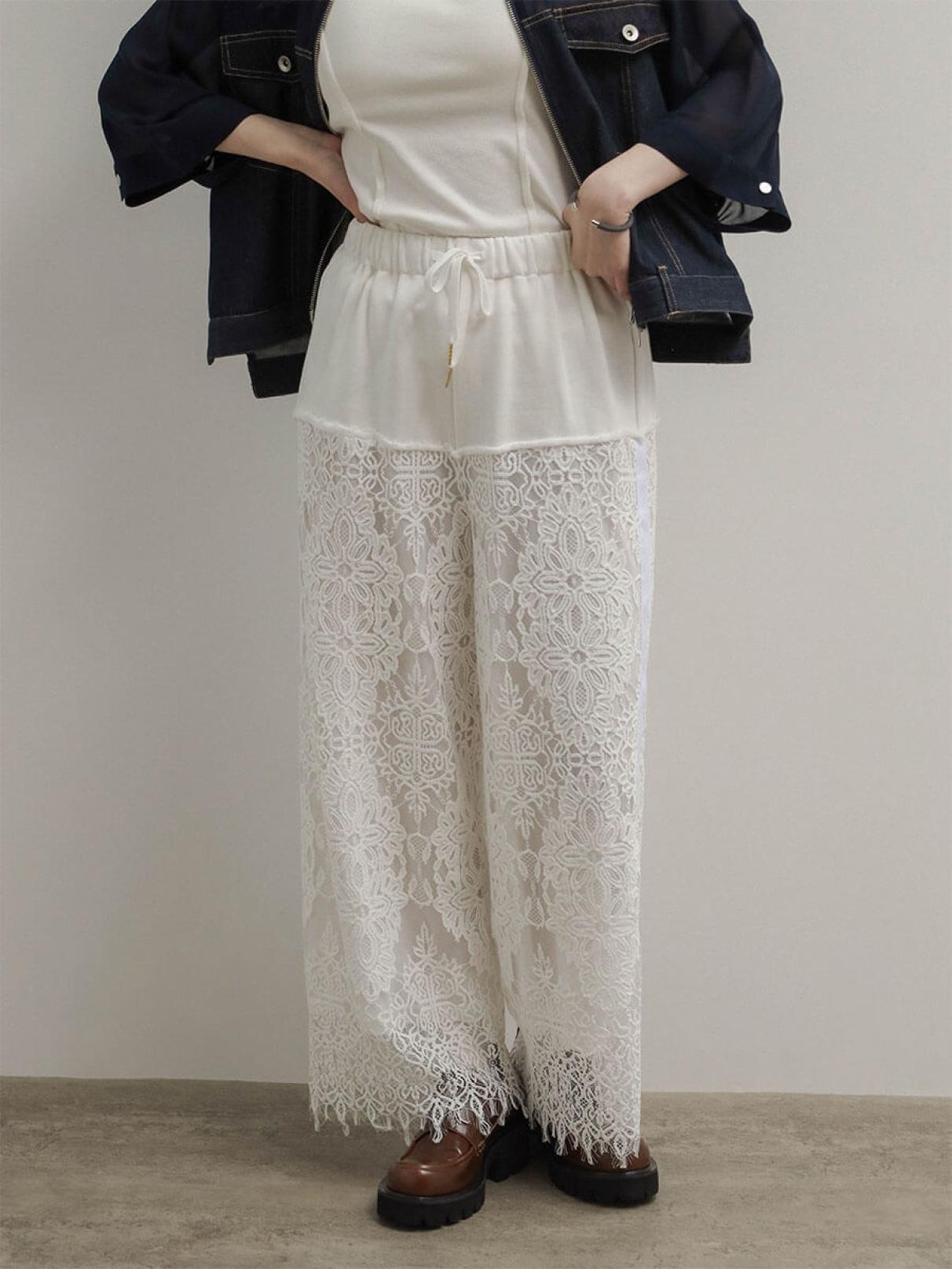 ヤマダヤ　福袋　RADIATE アシメウエストフロッキーデニムスカート　エンジ YAMADAYA ヤマダヤ 2026 福袋 再販分 アシメウエストフロッキーデニム