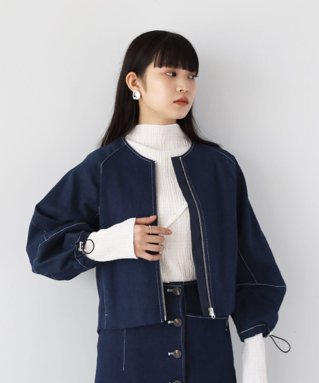 ステッチデニムショートジャケット - RADIATE|YAMADAYA onlinestore ステッチデニムショートジャケット - RADIATE|YAMADAYA onlinestore