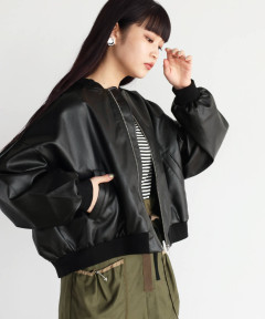 バックジップフェイクレザーブルゾン - RADIATE|YAMADAYA onlinestore