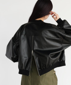 バックジップフェイクレザーブルゾン - RADIATE|YAMADAYA onlinestore