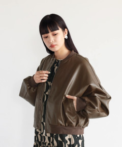 バックジップフェイクレザーブルゾン - RADIATE|YAMADAYA onlinestore